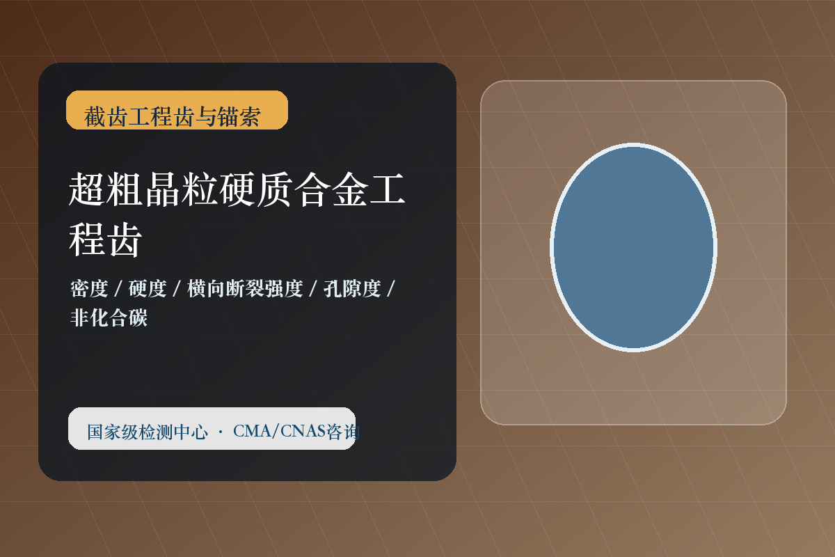 超粗晶粒硬质合金工程齿