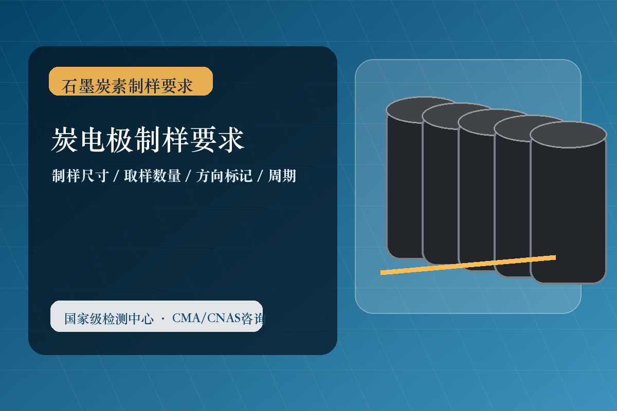 炭电极制样要求