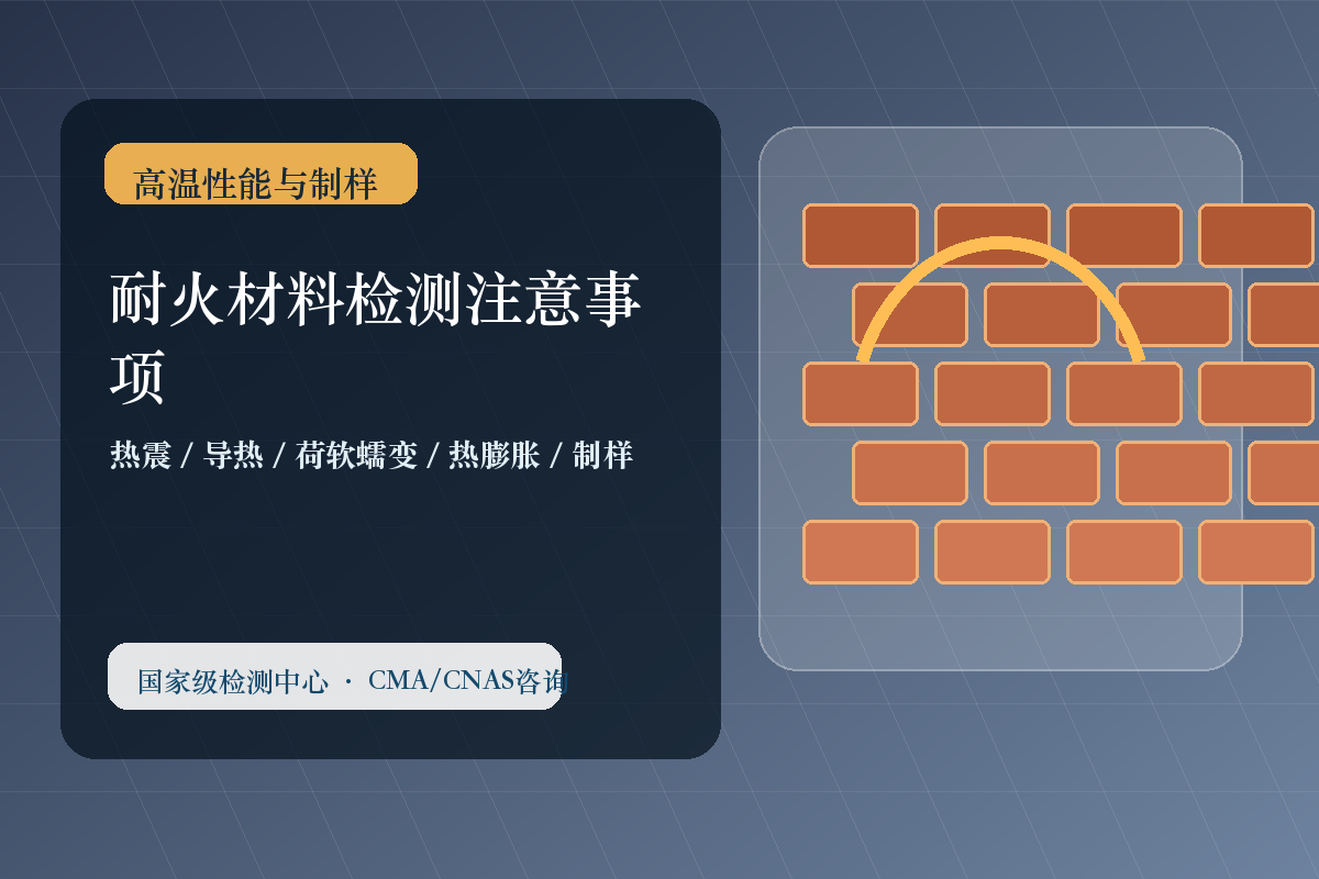 耐火材料检测注意事项