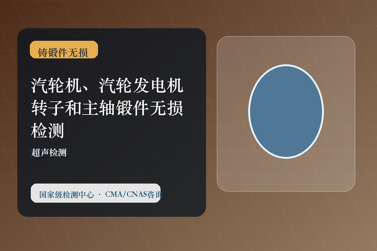 汽轮机、汽轮发电机转子和主轴锻件无损检测
