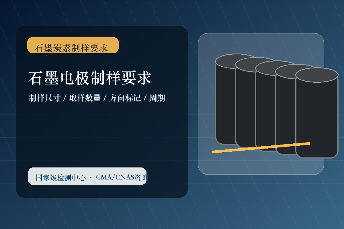 石墨电极制样要求