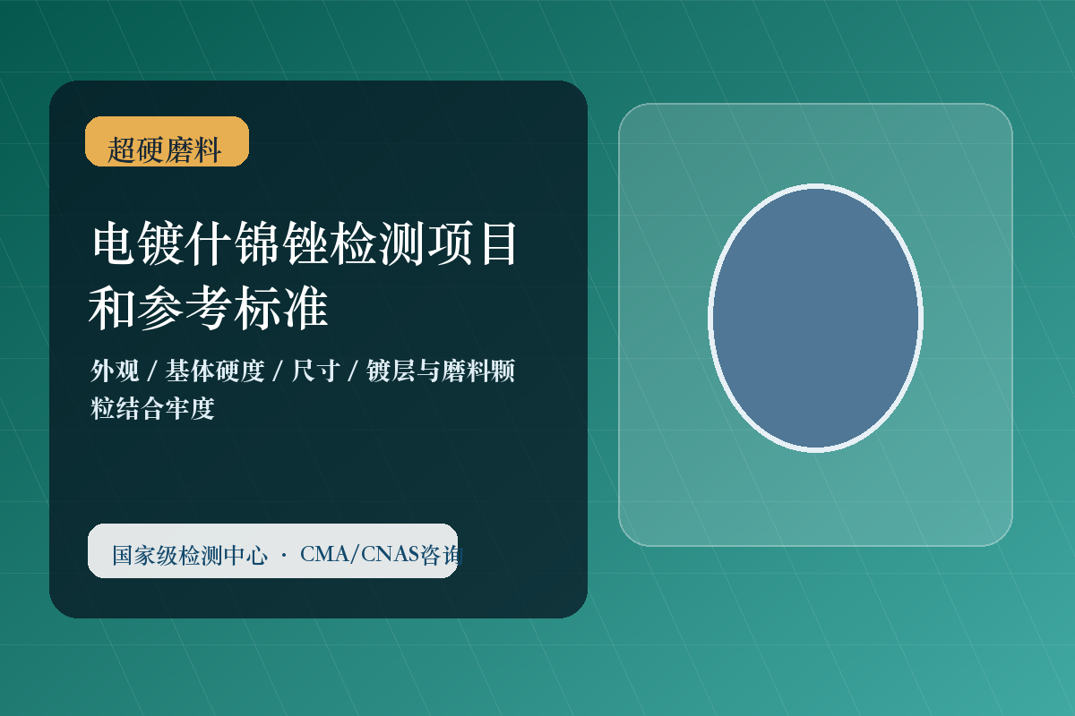 电镀什锦锉检测项目和参考标准