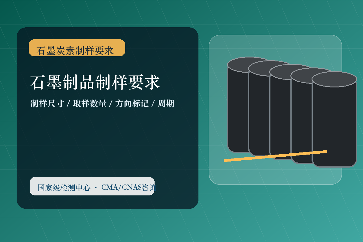 石墨制品制样要求