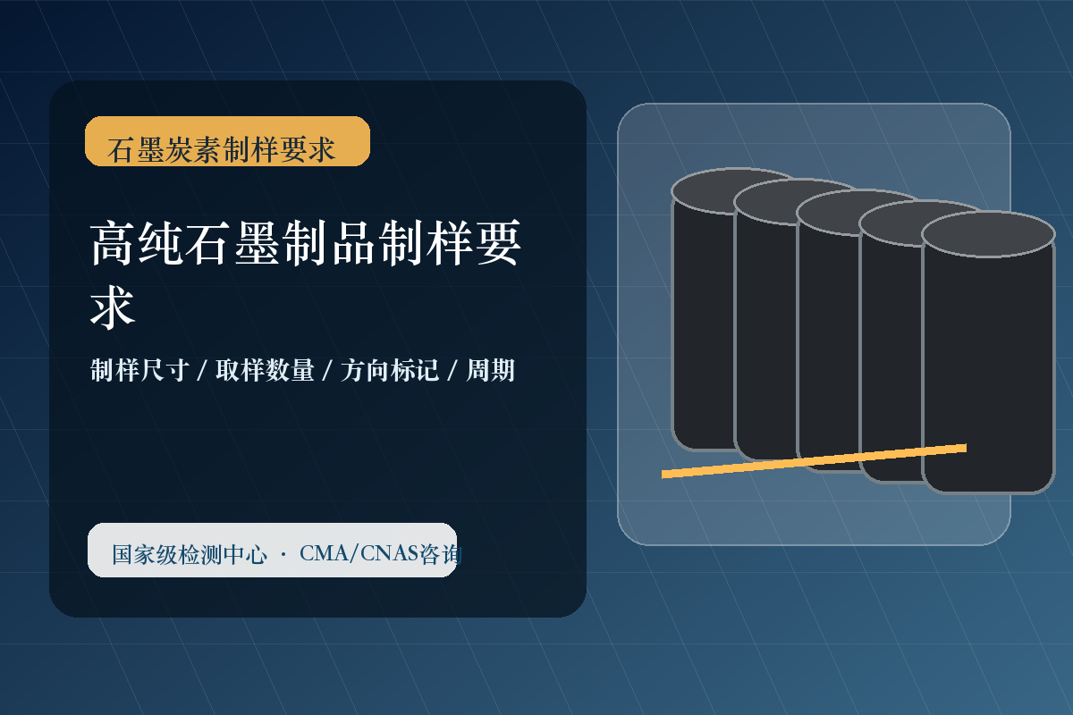 高纯石墨制品制样要求