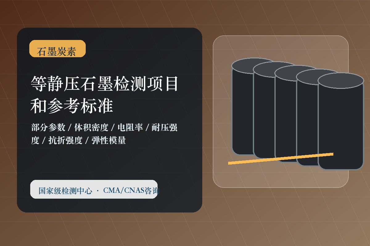 等静压石墨检测项目和参考标准